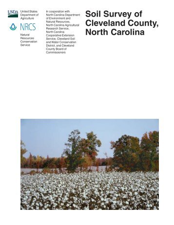 Soil Survey of Cleveland County, North Carolina - Soil Data Mart ...