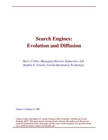 Search Engines: Evolution and Diffusion - N3Labs