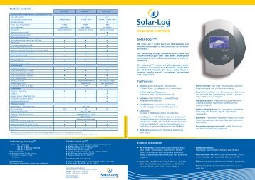 SolarLog 1000 - Helion Solar AG