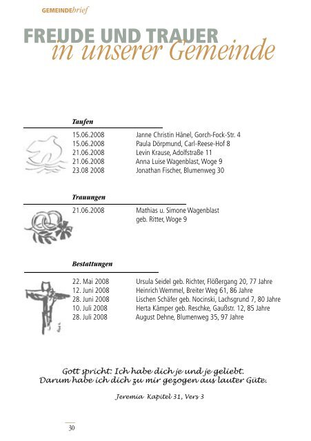 Gemeindebrief Ausgabe 4/2008 - Ev.-Luth. Kirchengemeinde .Zum ...