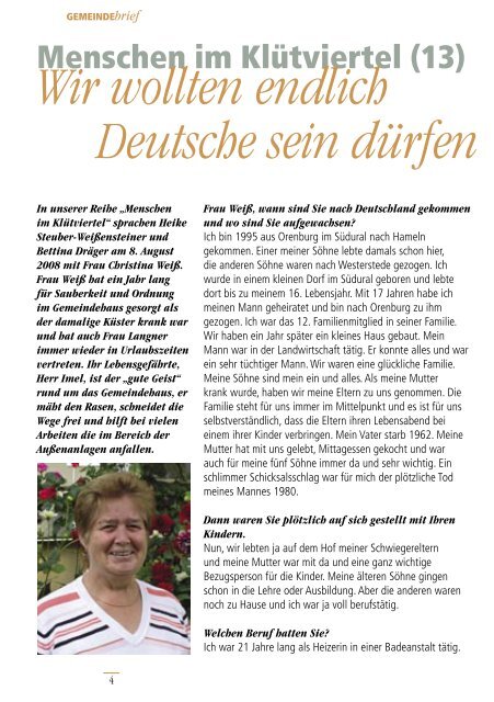 Gemeindebrief Ausgabe 4/2008 - Ev.-Luth. Kirchengemeinde .Zum ...