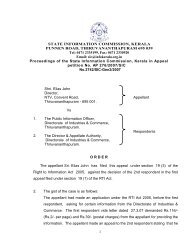 Shri. Elias John Vs. PIO,Directorate of Industries & Commerce ... - RTI