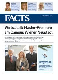 Wirtschaft - Fachhochschule Wiener Neustadt