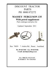 MASSEY FERGUSON 135 DISCOUNT TRACTOR PARTS PH 0800 ...