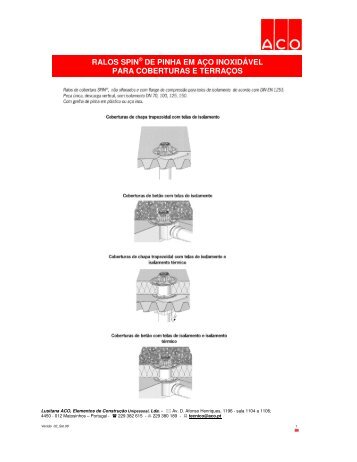 RALOS SPINÂ® DE PINHA EM AÃO INOXIDÃVEL ... - lusitana aco