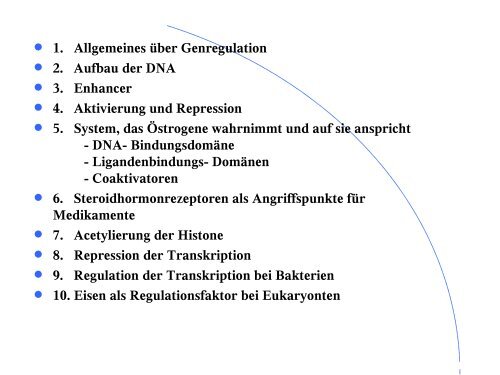 Genregulation bei Eukaryoten