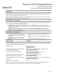 (EN) Process a Full Exchange/Reissue (ARC/BSP ... - Sabre Holdings