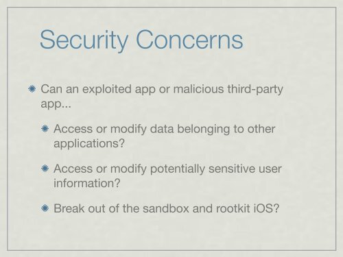 Apple iOS 4 Security Evaluation