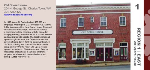 West Virginia Historic Theatre Trail brochure