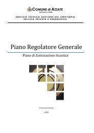 Piano Regolatore Generale - Comune di Azzate