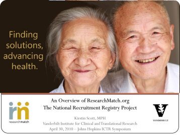 Volunteers - The Johns Hopkins Institute for Clinical and ...