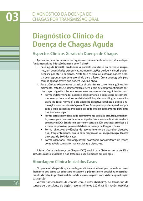 GUIA: DoenÃ§a de Chagas - Inocuidade de Alimentos
