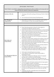 job description and person specification v1 Jan 09 - Reed's School