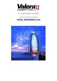 HOTEL REFERENCE LIST - Valera