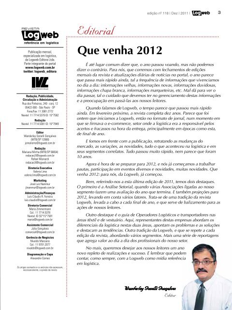 EdiÃ§Ã£o 118 download da revista completa - Logweb