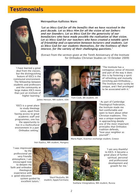 become a founder orthodox - British Antiochian Orthodox Deanery