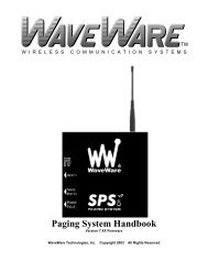 SPS- 5 v7 Manual - Waveware Technologies