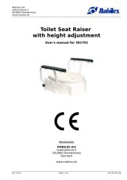 Toilet Seat Raiser with height adjustment - Mobilex