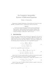 On Completely Integrability Systems of Differential Equations