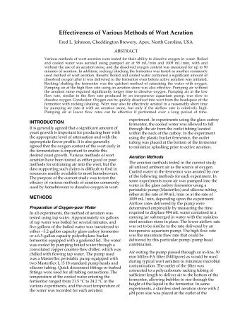 Effectiveness of Various Methods of Wort Aeration - Brew Angels