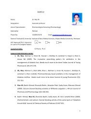 short cv-1 Dr. Niaz Ali.pdf - Institute of Basic Medical Sciences ...