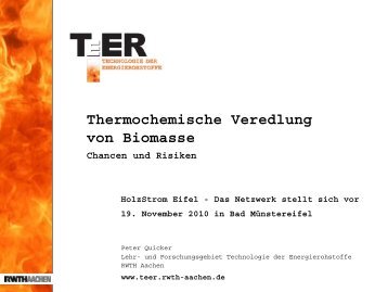 + H - Lehr- und Forschungsgebiet Technologie der Energierohstoffe