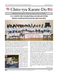 winter 2007 - United States Chito-ryu Karate Federation