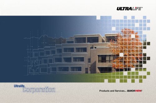 Ultralife Battery & Energy Product Summary Guide