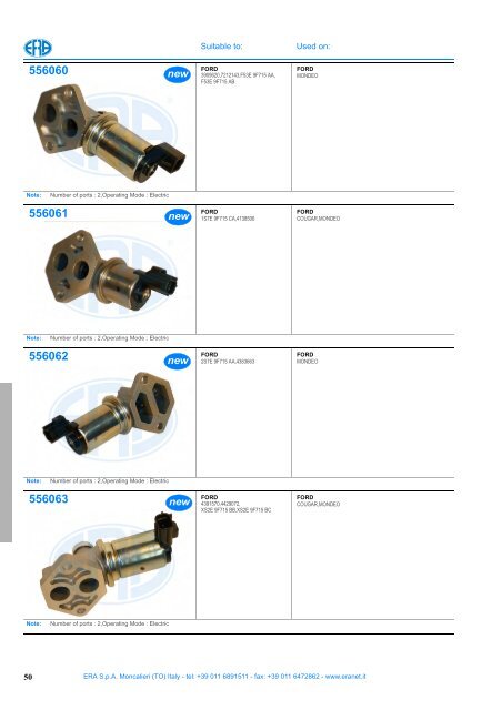 idle control valve 2011/2012