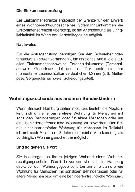 wohnungsumbau bzw. -anpassung - Hamburger ...