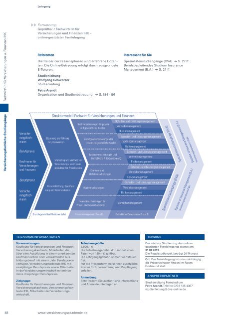 Bildungsprogramm 2013 - Deutsche Versicherungsakademie - BWV