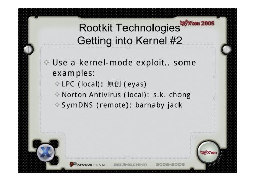 Xcon2005_Profiling_Malware_and_Rootkits_from_Ke..