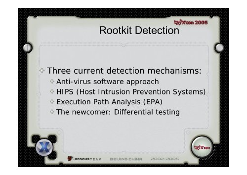 Xcon2005_Profiling_Malware_and_Rootkits_from_Ke..