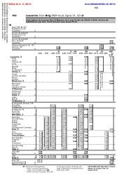 horaire - Fahrplanfelder