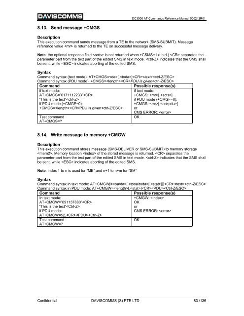 DC3500 AT Commands Manual 500242R01 ... - Cooking Hacks