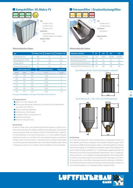 Clean air through experience - HS Luftfilterbau GmbH