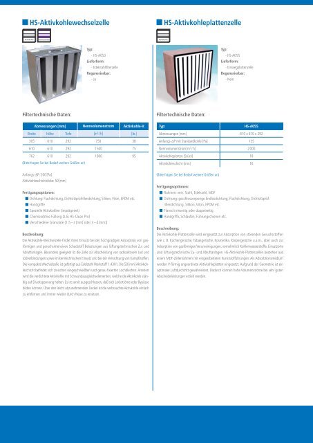 Clean air through experience - HS Luftfilterbau GmbH