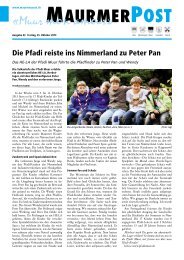 Ausgabe 43 vom 25.Oktober 2013 [PDF, 2.95 MB] - Maurmer Post