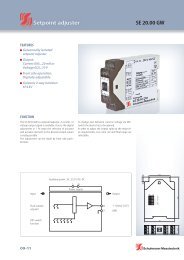 SE 20.00 GW Setpoint adjuster - Schuhmann Messtechnik