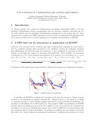 Une extension de l'optimisation par essaims particulaires