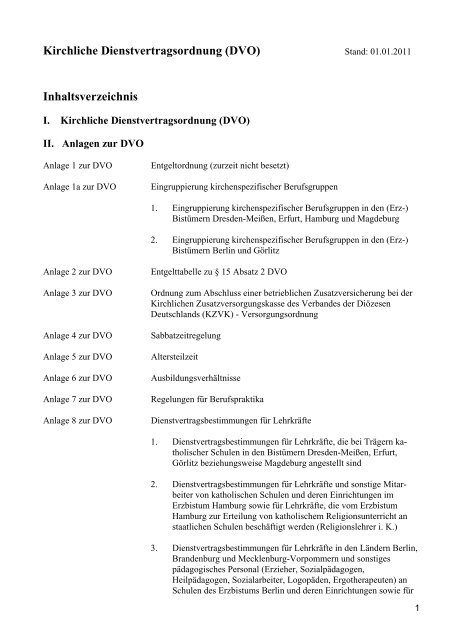 Kirchliche Dienstvertragsordnung DVO Diag Mav Hamburg Kirchliche Dienstvertragsordnung DVO Diag Mav Hamburg