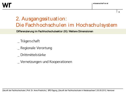 Prof. Dr. Anne Friedrichs, Wissenschaftliche Kommission des ...