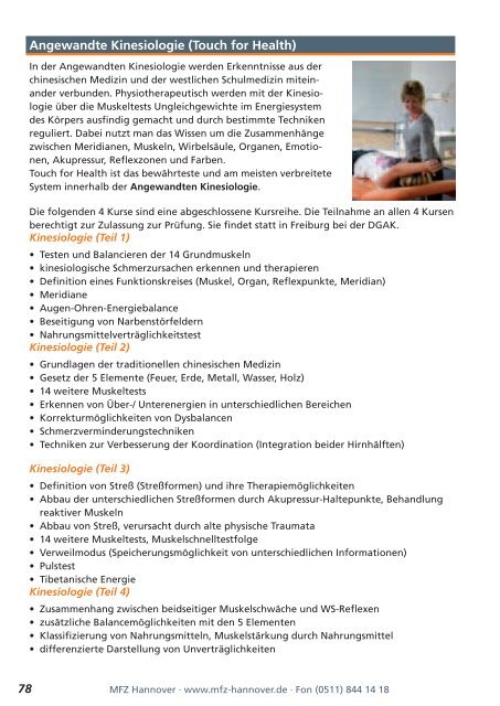 Medizinisches FortbildungsZentrum Hannover - Physio-Expo