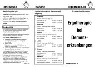 Ergotherapie Demenz- erkrankungen - Praxen für Ergotherapie