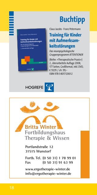 ADHS im Alltag - Ergotherapie Britta Winter