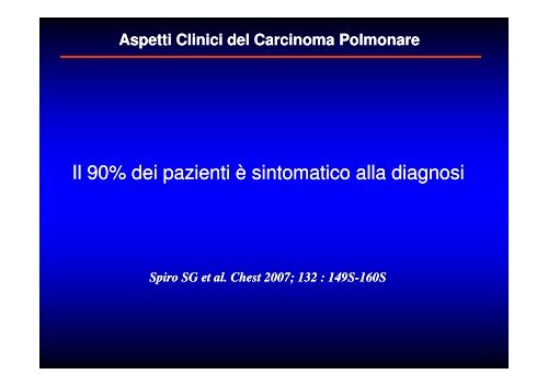 (Microsoft PowerPoint - CANCRO DEL POLMONE 1 LEZIONE 2010 ...