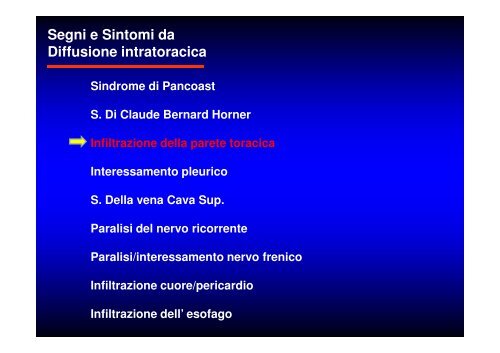 (Microsoft PowerPoint - CANCRO DEL POLMONE 1 LEZIONE 2010 ...