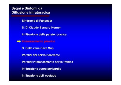 (Microsoft PowerPoint - CANCRO DEL POLMONE 1 LEZIONE 2010 ...