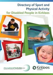 Directory of Sport and Physical Activity for Disabled People in Kirklees