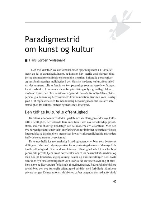 Paradigmestrid om kunst og kultur - Interfolk, Institute for Civil Society